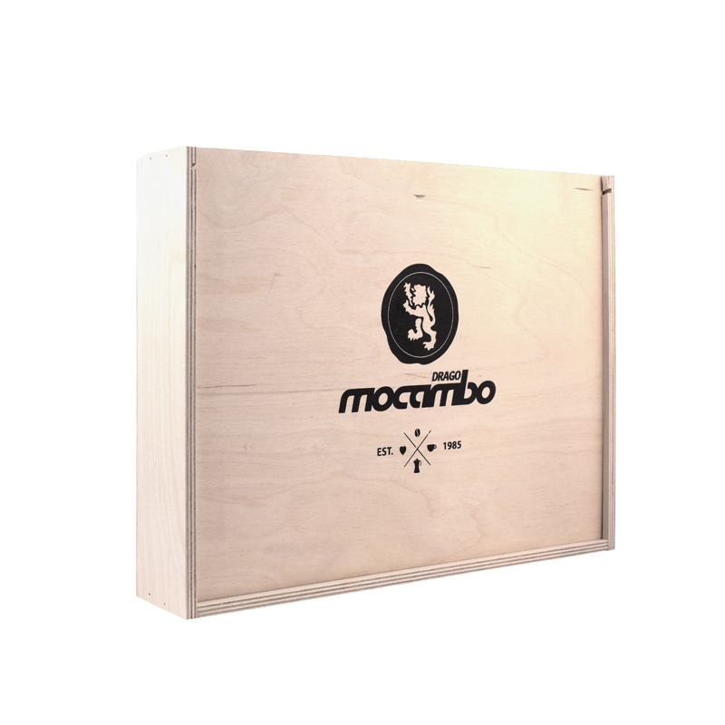Genuss-Box Holzkiste 4 x 250g Bohnen