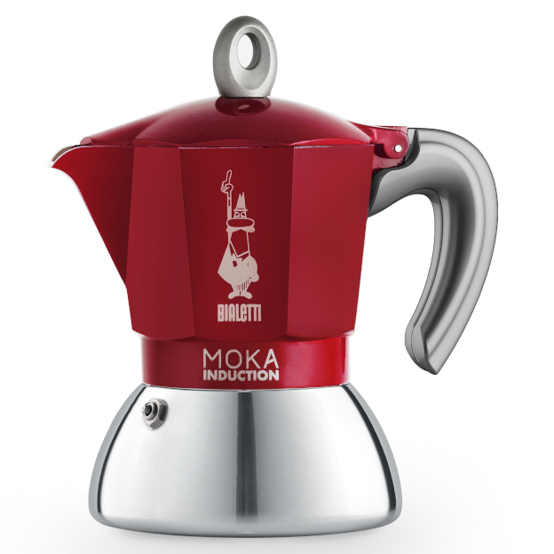 New Moka Induction 2 Tassen Rot