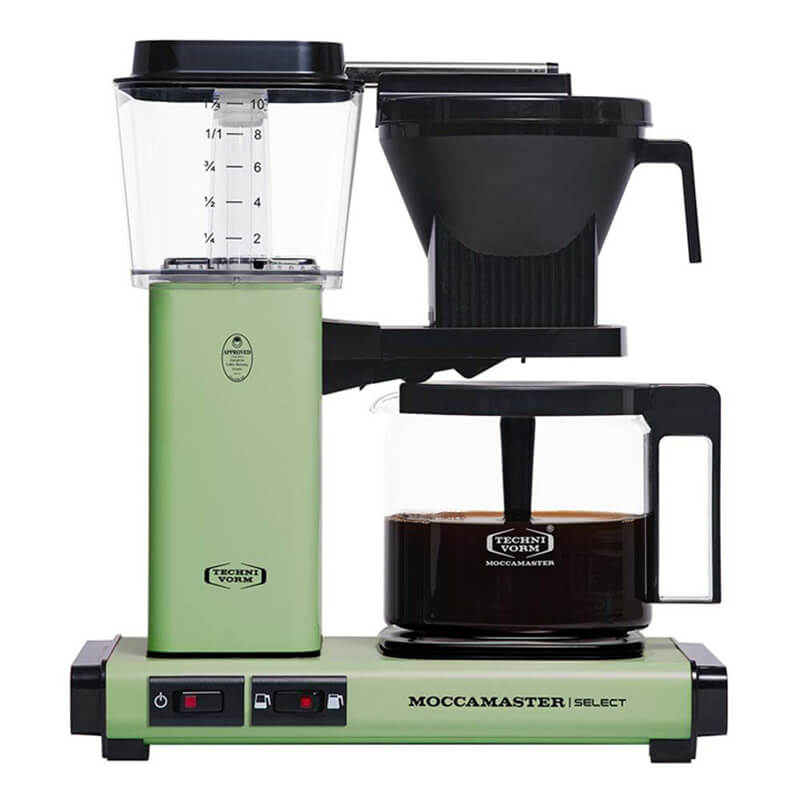 Moccamaster KBG pastel coffee Select green – machine