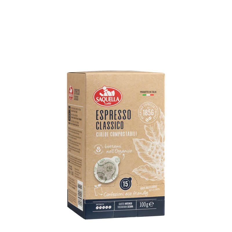 Saquella - E.S.E. Pads Espresso Classico - 15 pieces