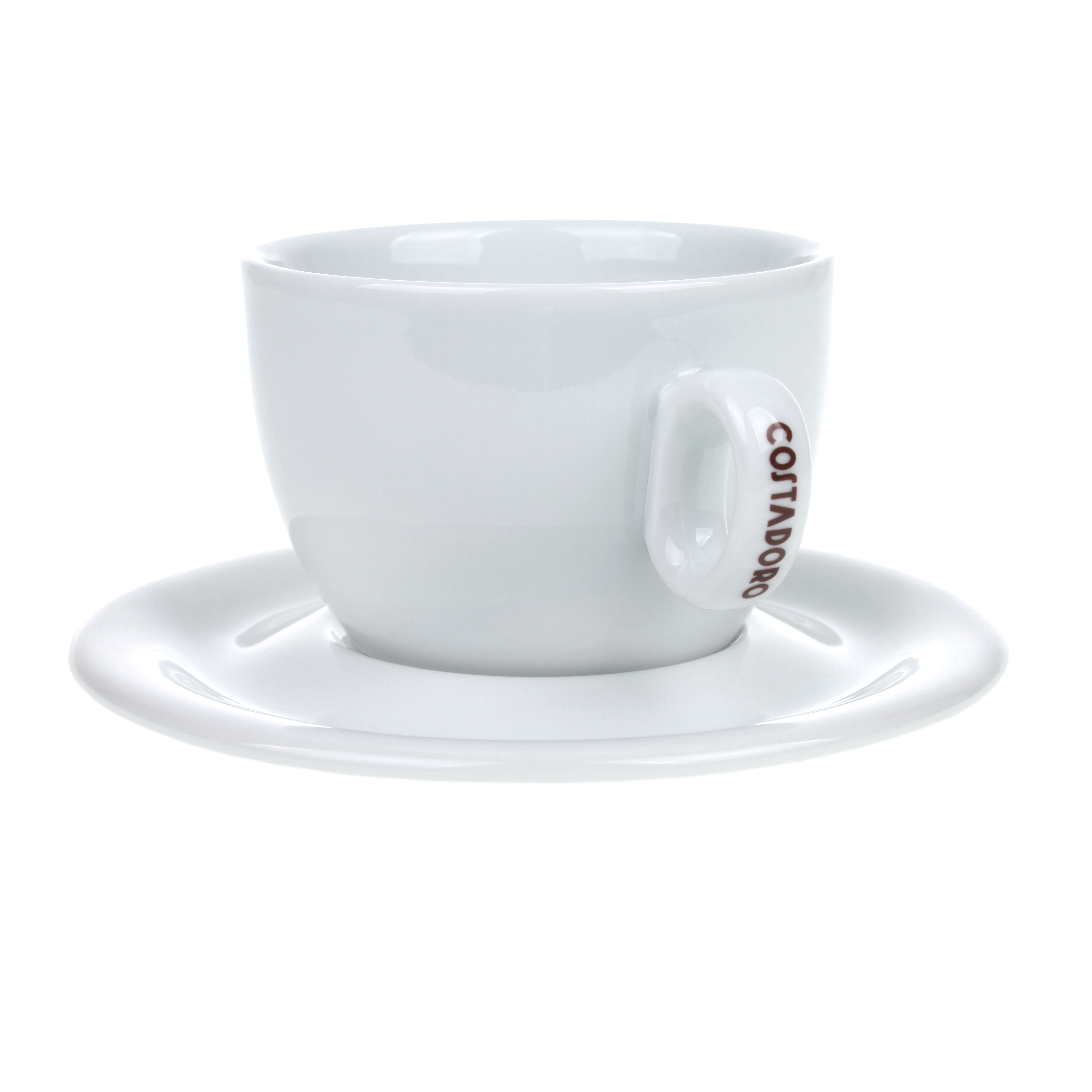 Milchkaffeetasse mit Logo