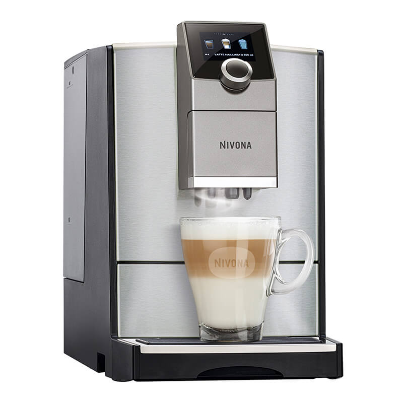 Machine à café grains NIVONA NCR 675 Titanium chrome - Malongo