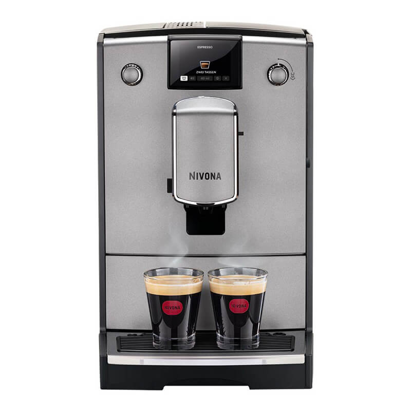 Machine à café grains NIVONA NCR 675 Titanium chrome - Malongo